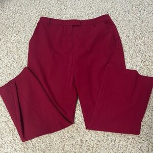 Top Shop Cropped Red Dress Pants